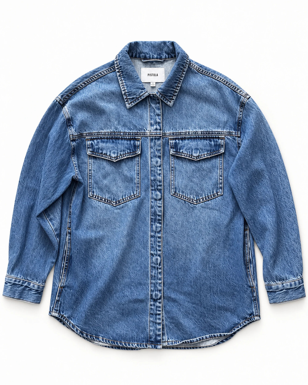 Pistola Margot Oversized Denim Jacket in Maui